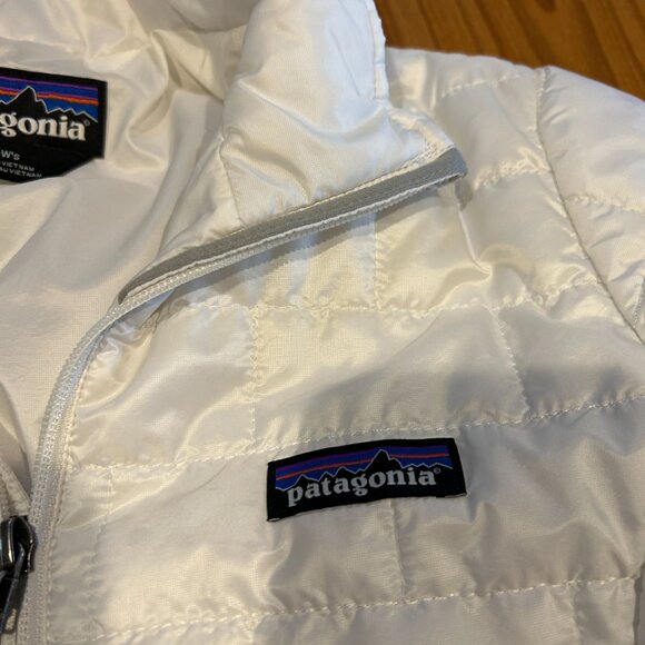 Patagonia Nano Puff Jacket birch white sz small women's - Picture 3 of 7